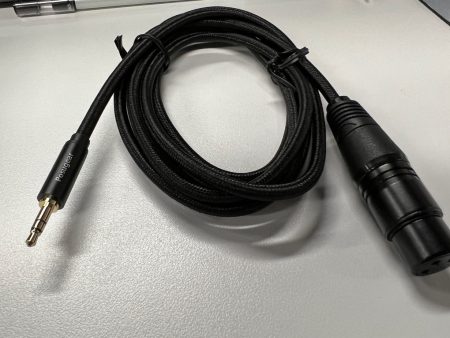 Posugear Microphone cable, audio connection, connector, black on Sale