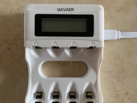 GAVAER Battery Charger, USB AA AAA Battery Charger, 4 Bay Individual Battery Charger on Sale