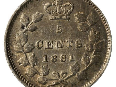 1881H Canada 5-cents VF-EF (VF-30) $ Discount