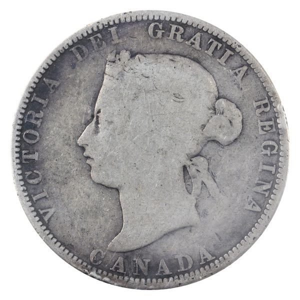 1885 Canada 25-cents ICCS Certified G-4 Supply