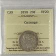 1858 Coinage Canada 20-cents ICCS Certified VF-20 Online