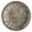 1870 Wide Rim Canada 5-cents Extra Fine (EF-40) $ For Cheap