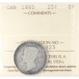 1885 Canada 25-cents ICCS Certified G-4 Supply