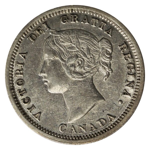 1870 Wide Rim Canada 5-cents Extra Fine (EF-40) $ For Cheap