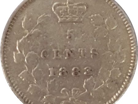 1883H Canada 5-cents Very Fine (VF-20) $ Supply