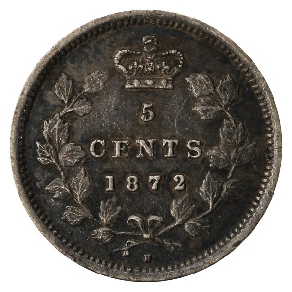 1872H Canada 5-cents VF-EF (VF-30) $ Discount