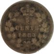 1883H Canada 5-cents Fine (F-12) $ For Cheap