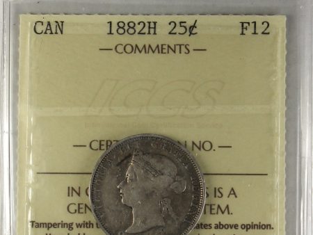 1882H Canada 25-cents ICCS Certified F-12 Online Hot Sale