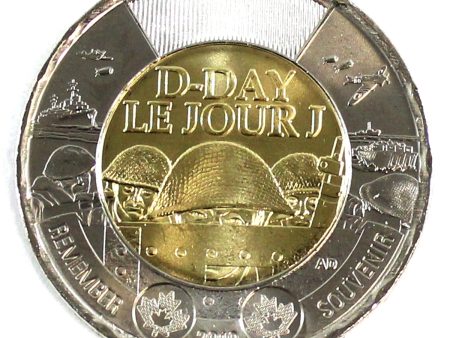 2019 D-Day Canada Two Dollar Brilliant Uncirculated (MS-63) Sale