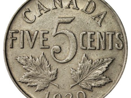 1930 Canada 5-cents Almost Uncirculated (AU-50) $ Online now