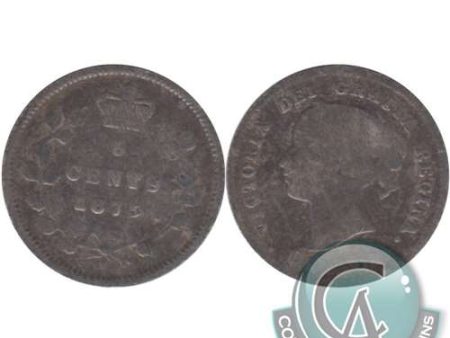 1875H Large Date Canada 5-cents G-VG (G-6) $ Sale