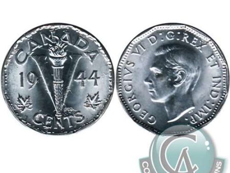 1944 Canada 5-cents Choice Brilliant Uncirculated (MS-64) Online Hot Sale