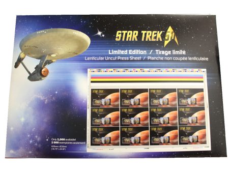 Star Trek Lenticular Canada Post Stamp Set. Only 2000 made! For Sale