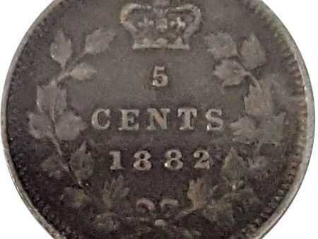 1882H Canada 5-cents VF-EF (VF-30) $ For Cheap