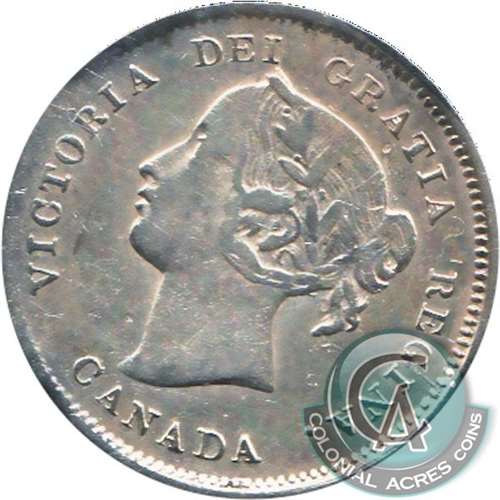 1880H Obv. 3 Canada 5-cents Very Fine (VF-20) For Discount