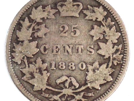 1880H Narrow 0 Over Wide 0 Canada 25-cents Good (G-4) $ Online Sale