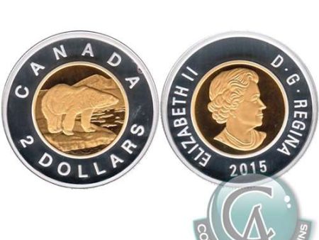 2015 Canada Two Dollar Silver Proof (No Tax) Hot on Sale