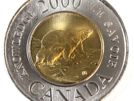 2000 Knowledge Canada Two Dollar Brilliant Uncirculated (MS-63) For Cheap