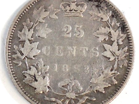 1882H Canada 25-cents F-VF (F-15) $ Hot on Sale