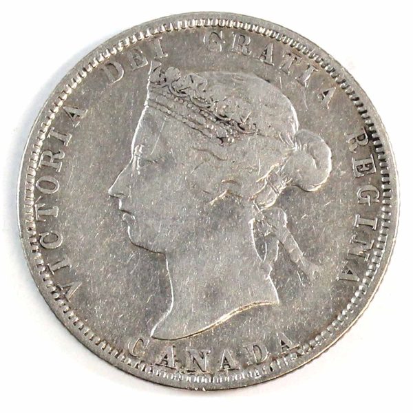 1883H Canada 25-cents Very Fine (VF-20) $ For Sale