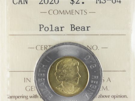 2020 Polar Bear Canada Two Dollars ICCS Certified MS-64 Online Hot Sale