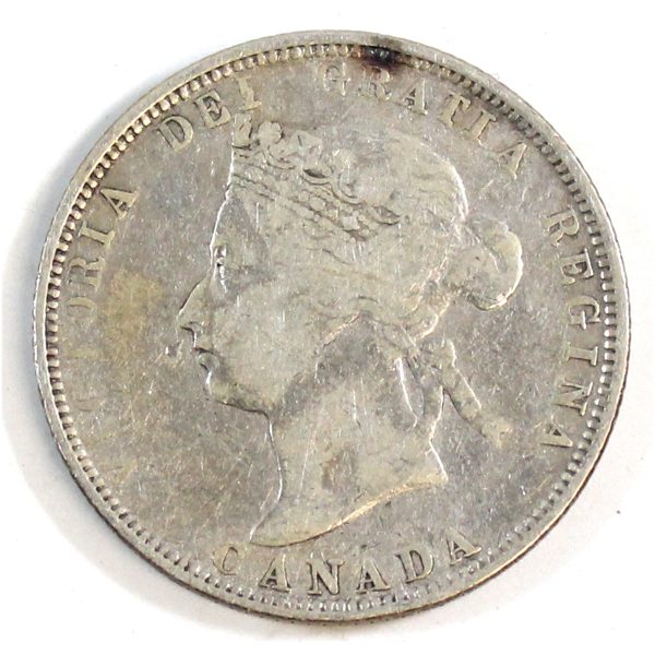 1882H Canada 25-cents Fine (F-12) $ on Sale