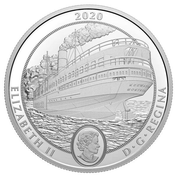 2020 Canada $30 SS Keewatin Fine Silver Coin (TAX Exempt) Supply