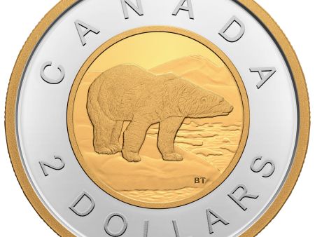 2022 Canada Two Dollar Gold Plated Silver Proof (No Tax) For Discount