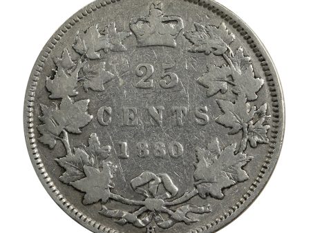 1880H Wide 0 Canada 25-cents Very Good (VG-8) $ Discount