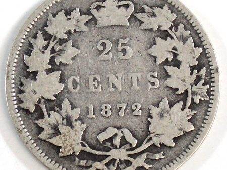 1872H Canada 25-cents G-VG (G-6) Cheap