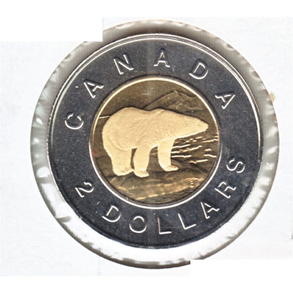 1999 Polar Bear Canada Two Dollar Proof Like (Mint Set Issue Only) Sale