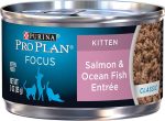 Purina Pro Plan Focus Kitten Classic Salmon & Ocean Fish Entree Canned Cat Food For Cheap