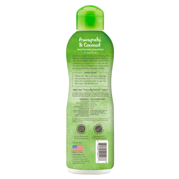 TropiClean Awapuhi & Coconut Whitening Shampoo for Pets on Sale